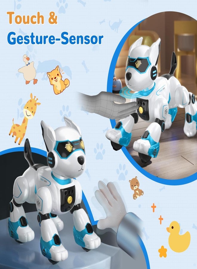 okk Robot Dog for Kids, Remote Control Dog and Touch Voice Interactive, Programmable Robot with lmitation Show, Sing Dance Electronic Pet, Smart Gesture Sensing Puppy Gift for Boys Girls - Image 5